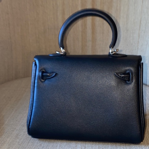 RESERVED FOR TIFF 20cm black brown leather mini doll picto idolle  handbag - Picture 6 of 14